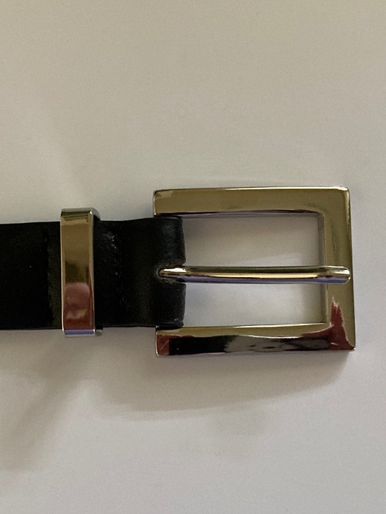 Jessica Simpson Women\'s Black Genuine Leather Belt/Silver Tone Buckle/L/XL/NEW! main image 9